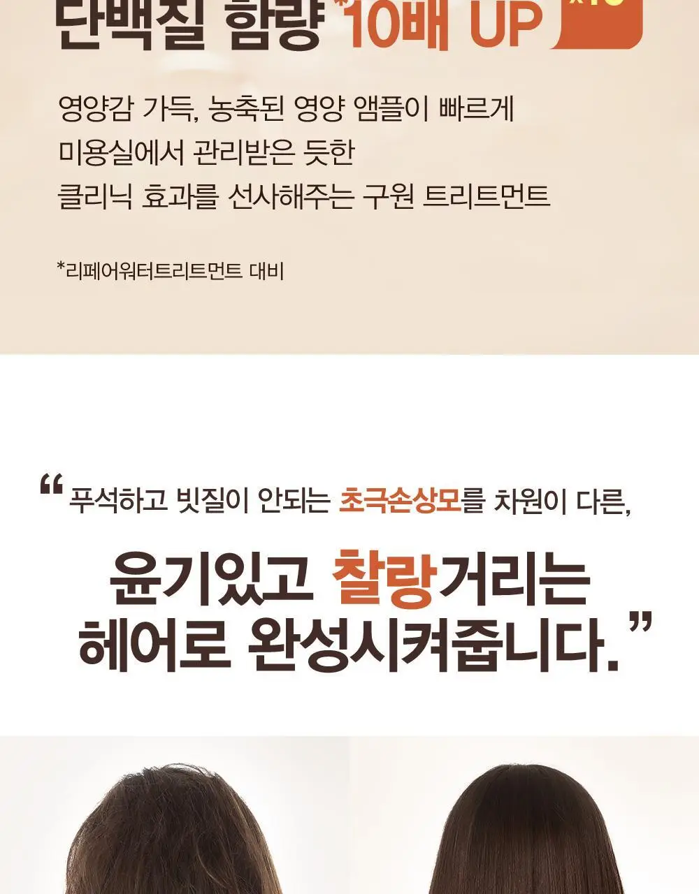 [손상모케어] 헤드스파7 클리닉 리페어 워터 트리트먼트 350ml+40ml (탈모증상완화) 상세페이지 20